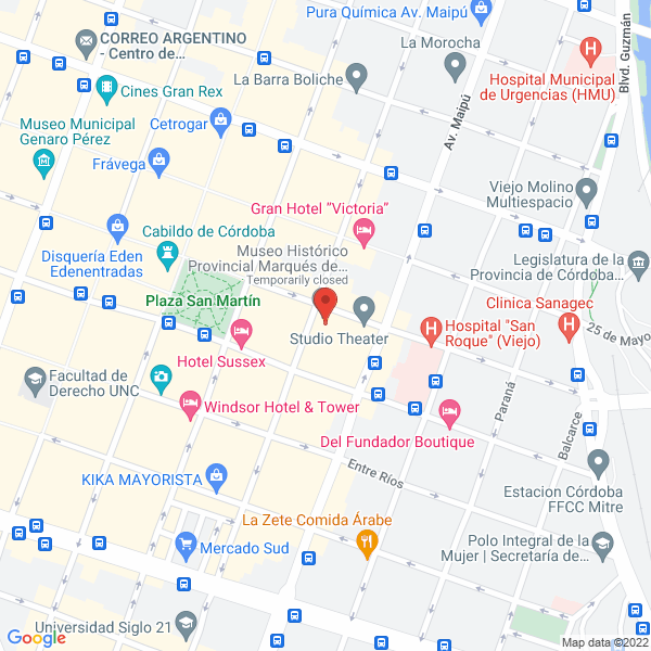Map of Banco Santander Rio SA