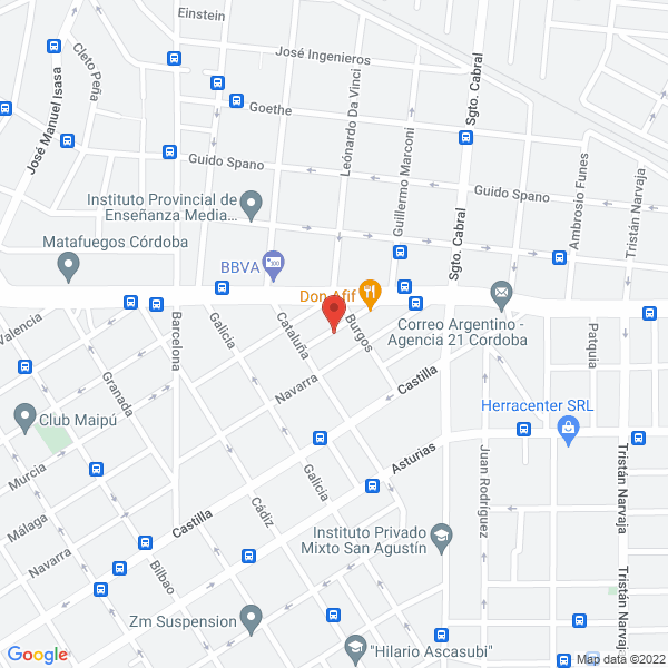 Map of Bbva Banco Frances