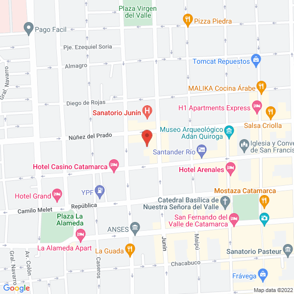 Map of Banco Credicoop Cooperativo Lt
