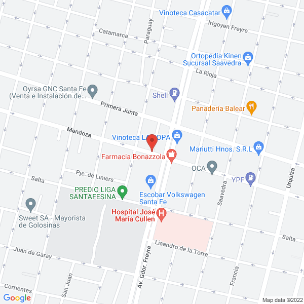 Map of Escobar Santa Fe Sacifi
