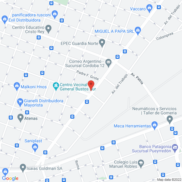Map of Alem 602 Utilitarios