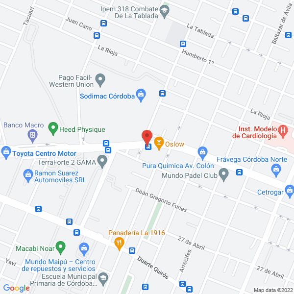 Map of Autosur SRL