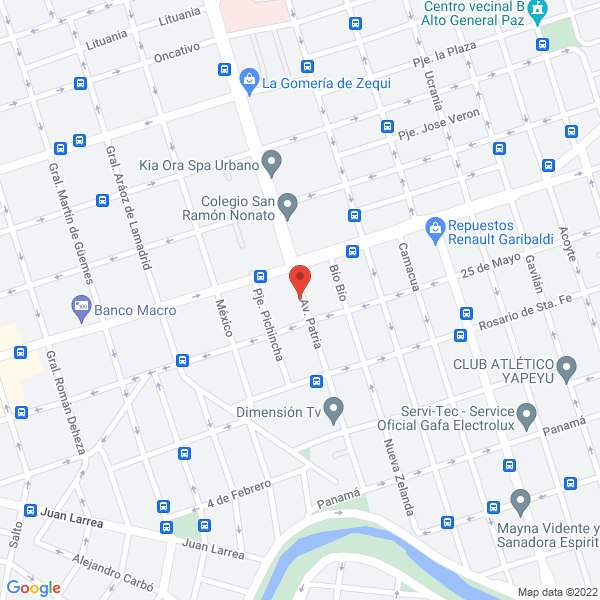 Map of Becerra Automotores - Ford - Volkswagen - 0Km - Usados