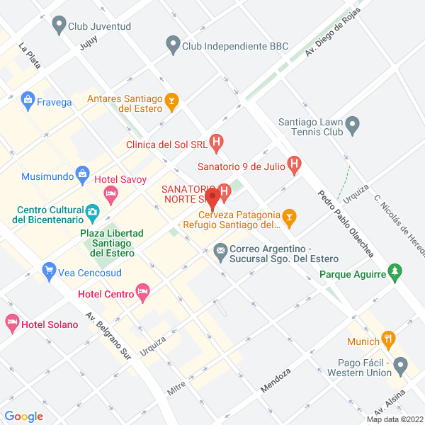 Map of Asociación Santiagueña de Prestadores de Hemo
