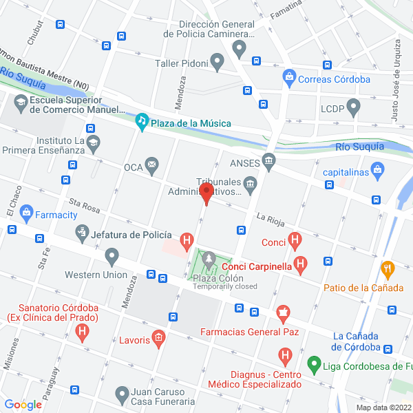 Map of Asociacion Familia Siciliana de Cordoba