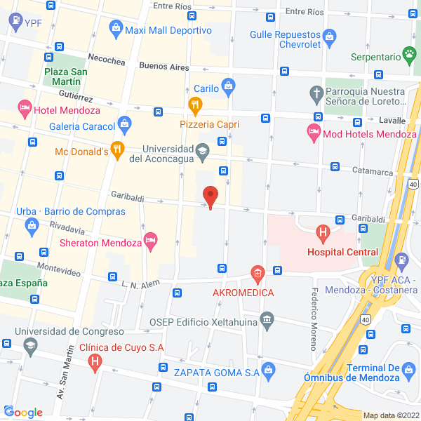 Map of Fletes Mendoza