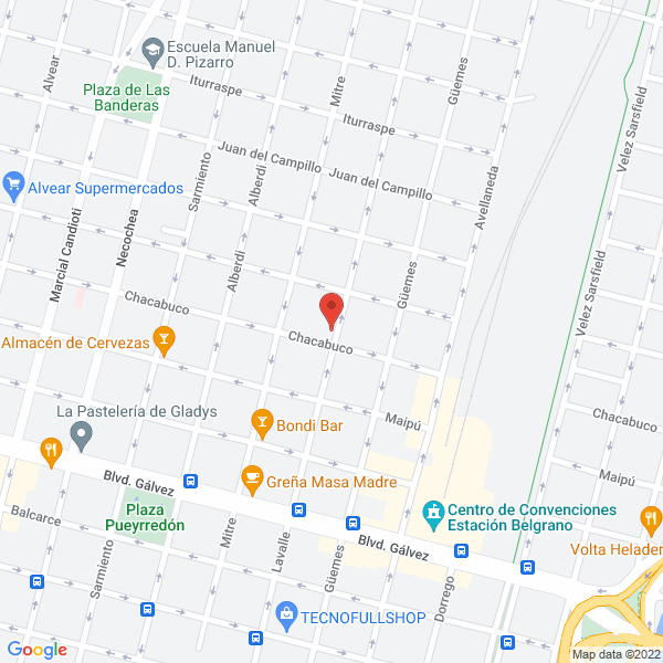 Map of Agostini y Cosentino