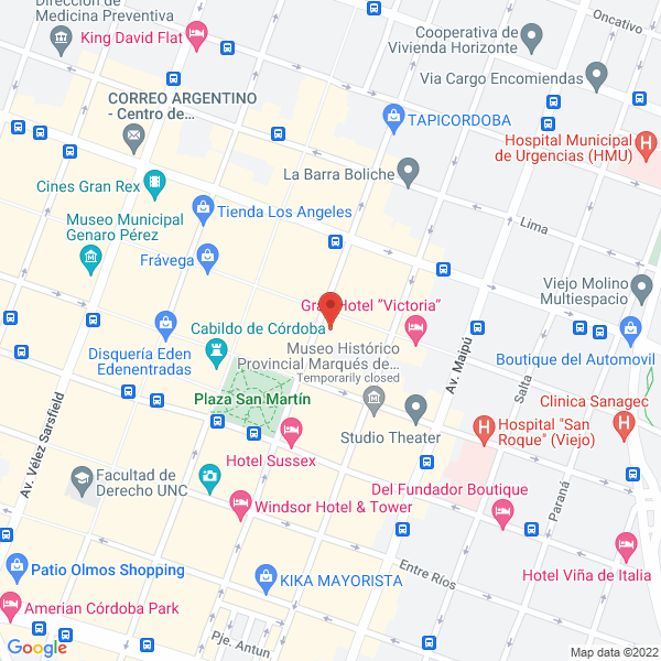 Map of Honigman Negocios Inmobiliarios