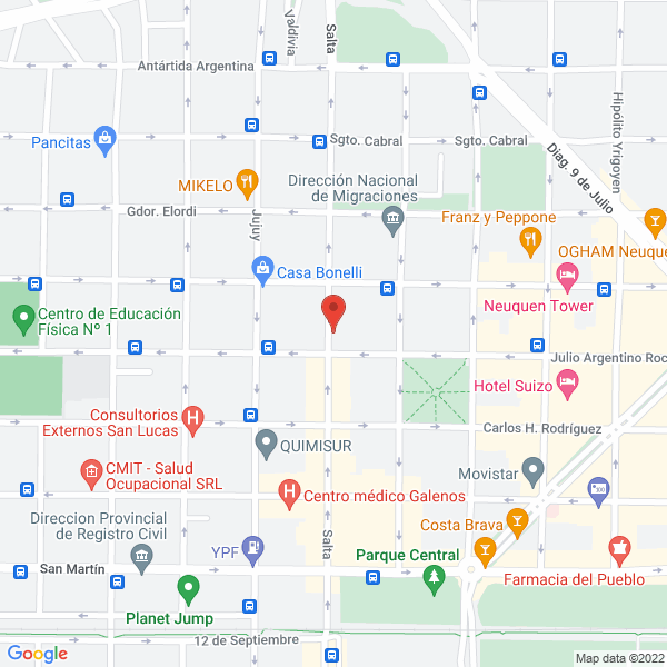 Map of Estudio Juridico Ivana Stickel & Asociados