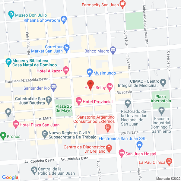 Map of Abogado Alberto del Carril Dra Olga G Buscarini