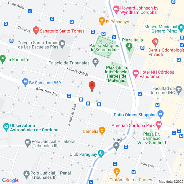 Map of Estudio Juridico Mundet Algara Az y Asociados