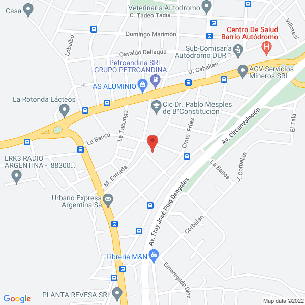 Map of Dra Maria Magdalena Galvez