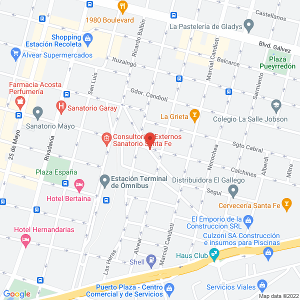Map of Marangoni Monica