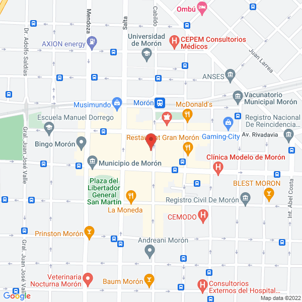 Map of Rey Patricia Cristina
