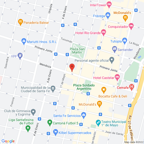 Map of Del Sastre Maria Teresa
