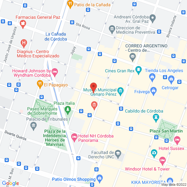 Map of Dr Jorge Omar Lopez Abogado