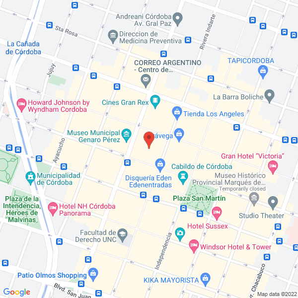 Map of Garcia Faure Abogados Civil-Comercial-Laboral-Previsional