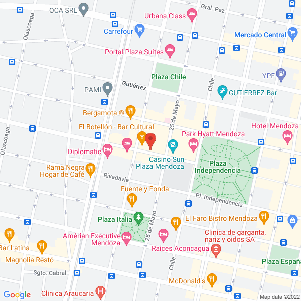 Map of Sol y Vino
