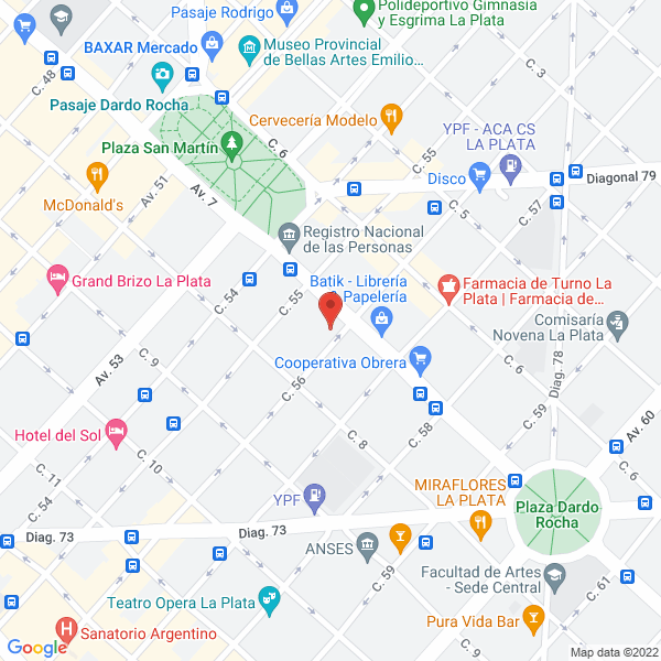 Map of Bruni Juan C