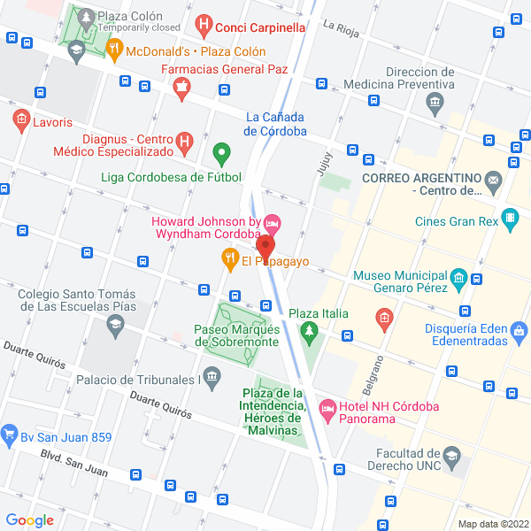 Map of Luque - Giletta - Astegiano - Abogados Laboralistas