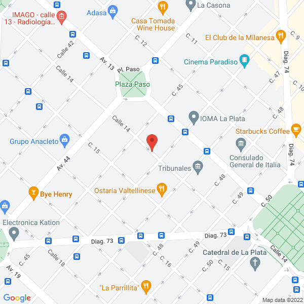 Map of Huergo y Asociados Abogados