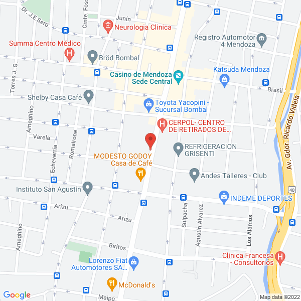 Map of Abogado - Lizzola Sergio Alejandro