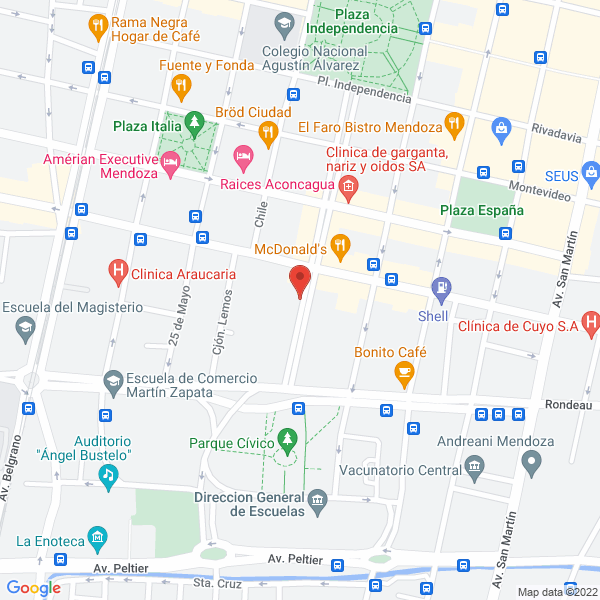 Map of Estudio Juridico Bustos Lagos