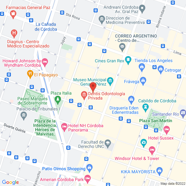 Map of Venturuzzi Abogados