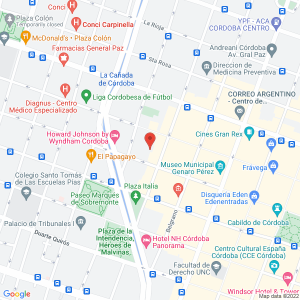 Map of Centro de Capacitacion Juridica