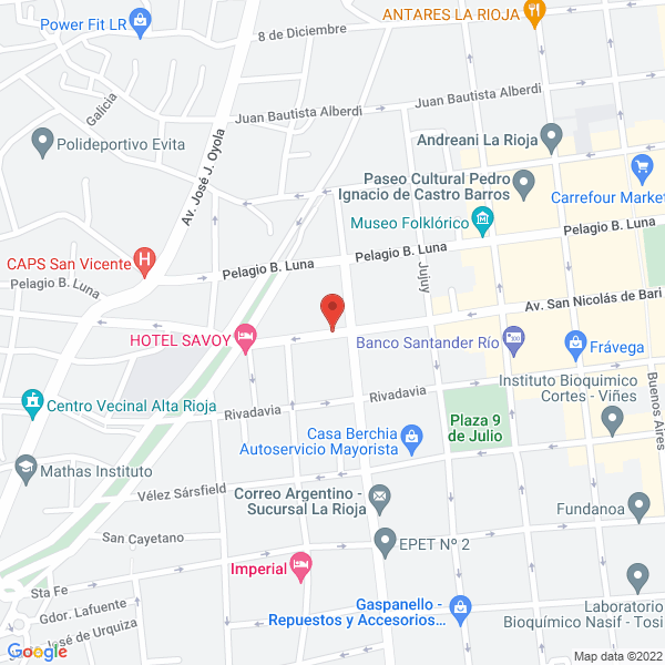 Map of Molina Peron y Asociados