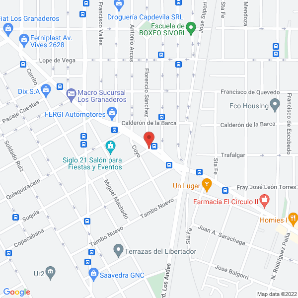 Map of Sanchez Isabel L