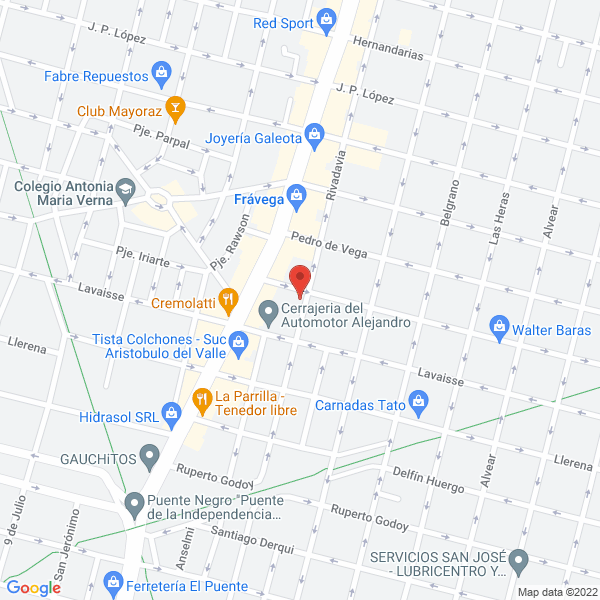 Map of Alum Taller Aberturas