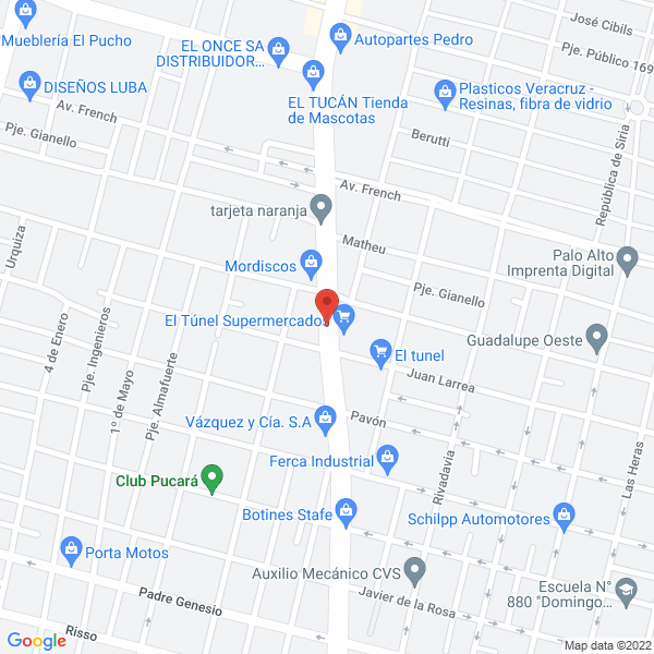 Map of Cordoba Hermanos Polleria - Minimercado - Despensa