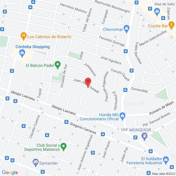 Map of Giorgiutti Jose Luis