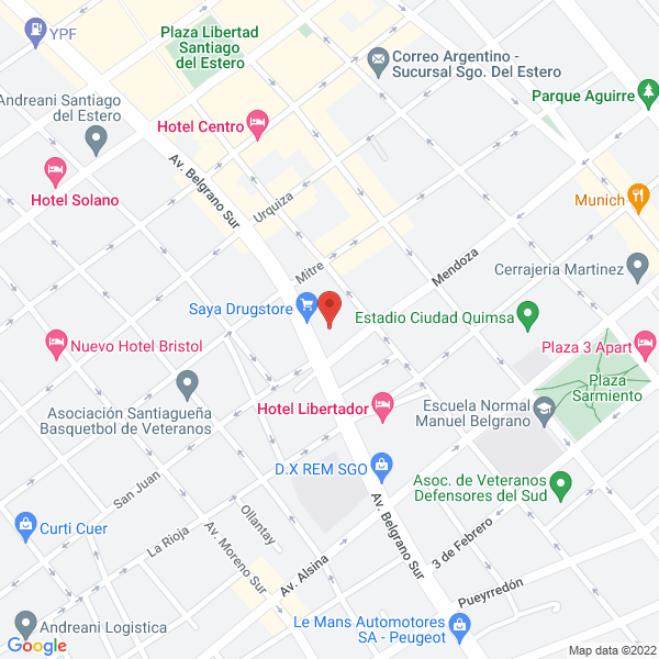 Map of Supermercado Avenida de las Lilas SRL