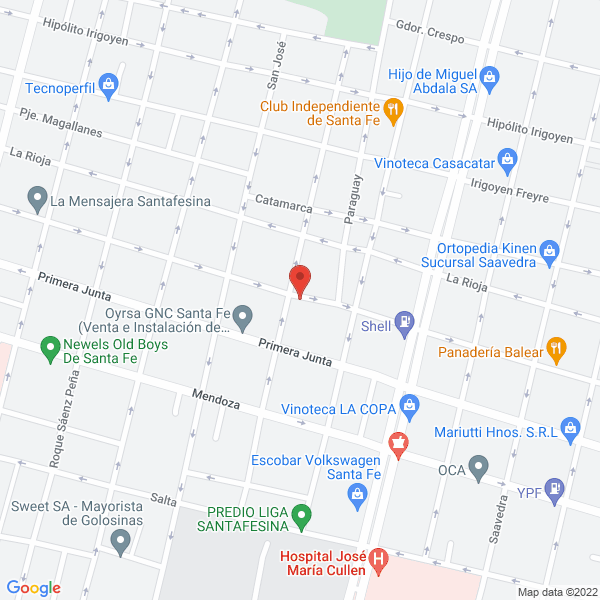 Map of Supermercados Bienestar SA