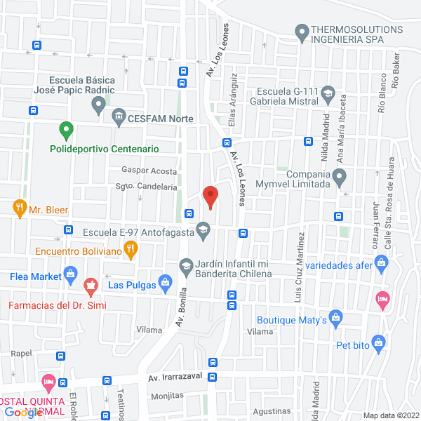 Map of Concesiones Marítimas Concemar
