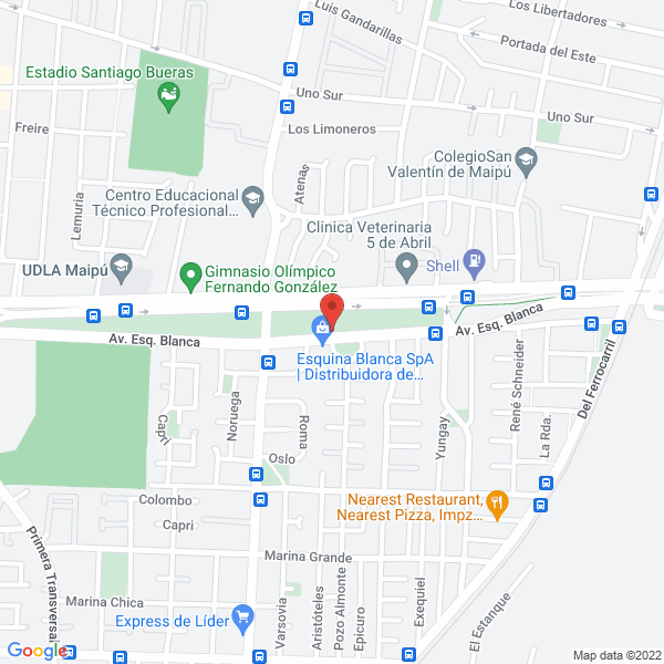 Map of Comercial Esquina Blanca
