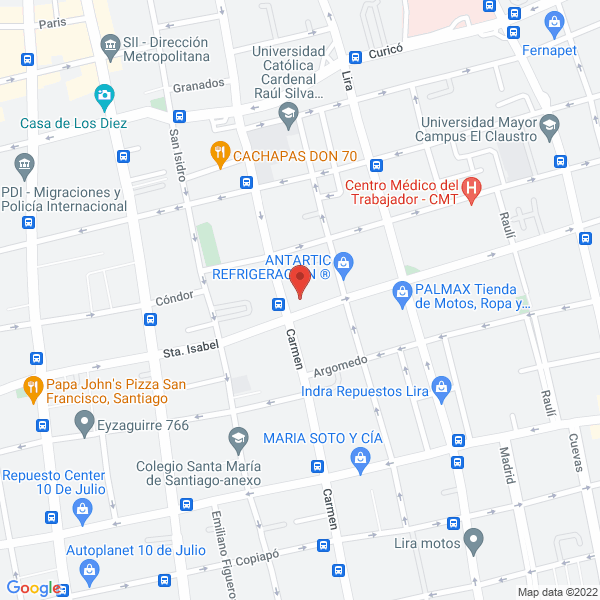 Map of Comercializadora de Artículos de Seguridad y Ropa Corporativa