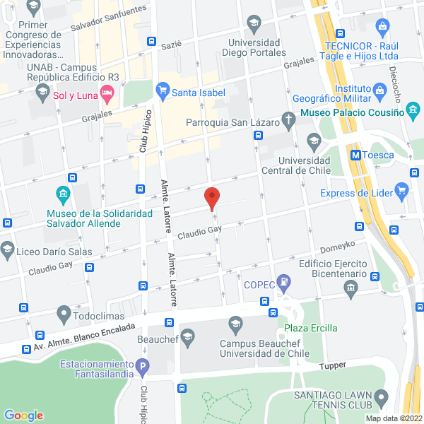 Map of Distribuidora de Artículos Médicos Pérez Ltda.