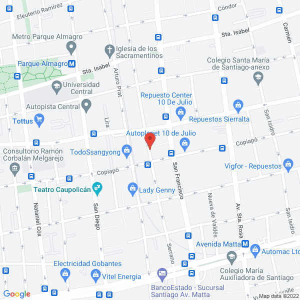 Map of Desarmaduría Tokio