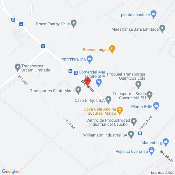 Map of Distam S. A.