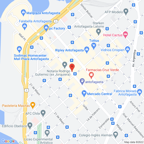 Map of Dr. Patricio Alfaro Estay