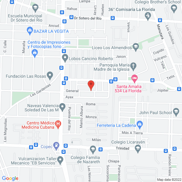 Map of Dochys Clean
