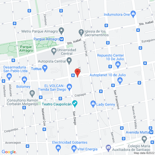 Map of Desarmaduría Serrano Ltda.