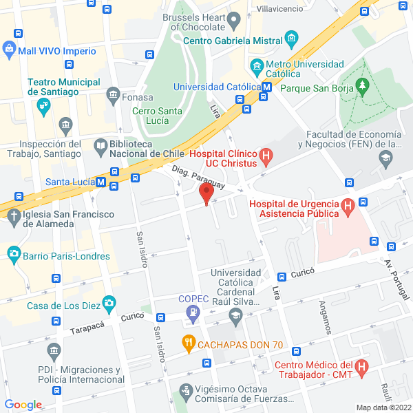 Map of Dr. Alberto Maldonado Fajardo