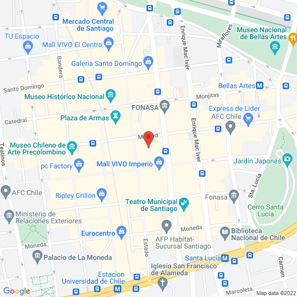 Map of Dangerous Mensajeria