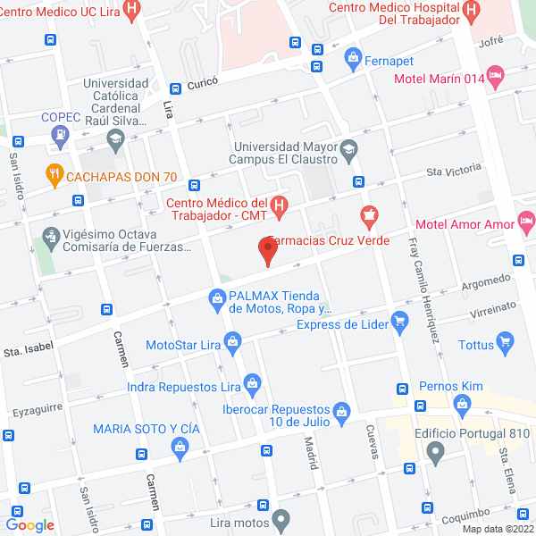 Map of David A. Madrid