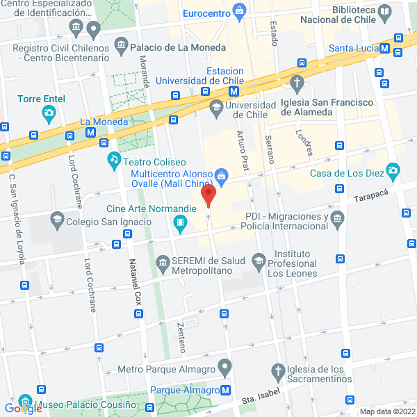 Map of Diario Arriendo