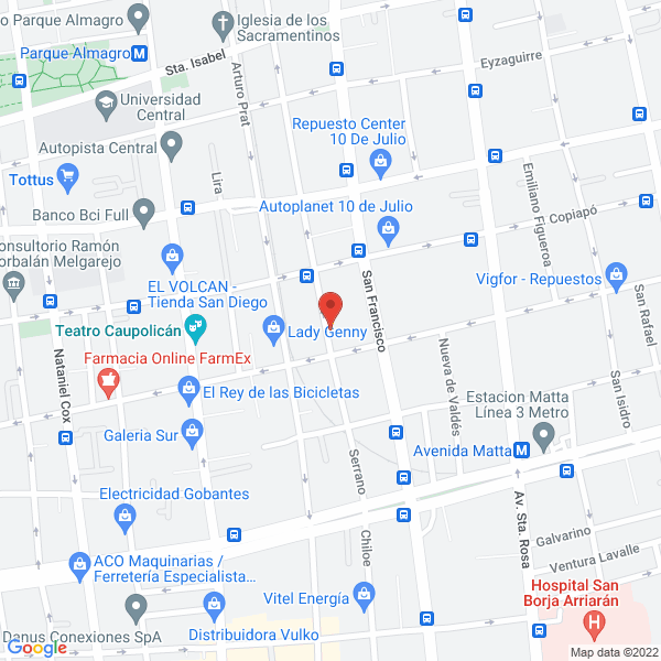 Map of Desarmaduría Chok2 Limitada